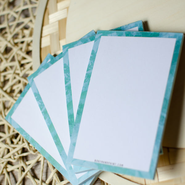 4x6 Notepad - Green