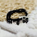 Black Sparkle Wrap Bracelet