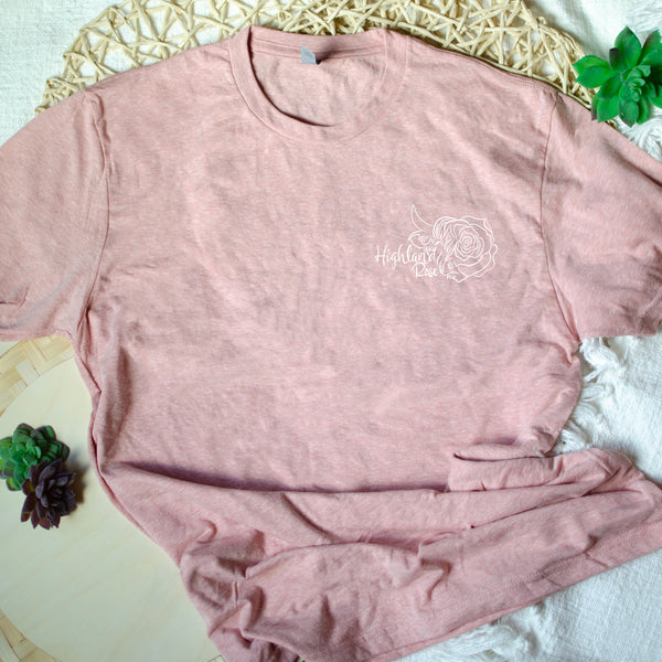 Highland Rose T-Shirt Desert Pink